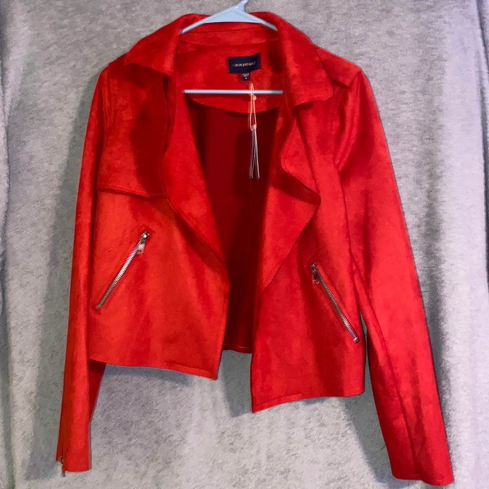Soft leather business jacket. Super comfy and cute! Medium, never worn